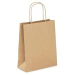 Shopper carta, busta in carta, shopper carta 50 pezzi colore avana 36x12x45